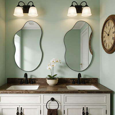 Asymmetrical Wall Mirrors Set of 2
