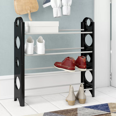 4-Tier Stackable Shoe Rack