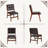 Upholstered Dining Chairs Set of 2 with Rubber Wood Leg for Dining Room, Kitchen, Living Room.