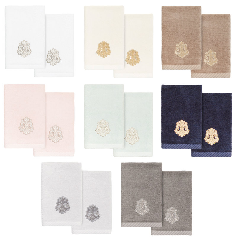  1 Turkish Cotton Fingertip Towel, Marine