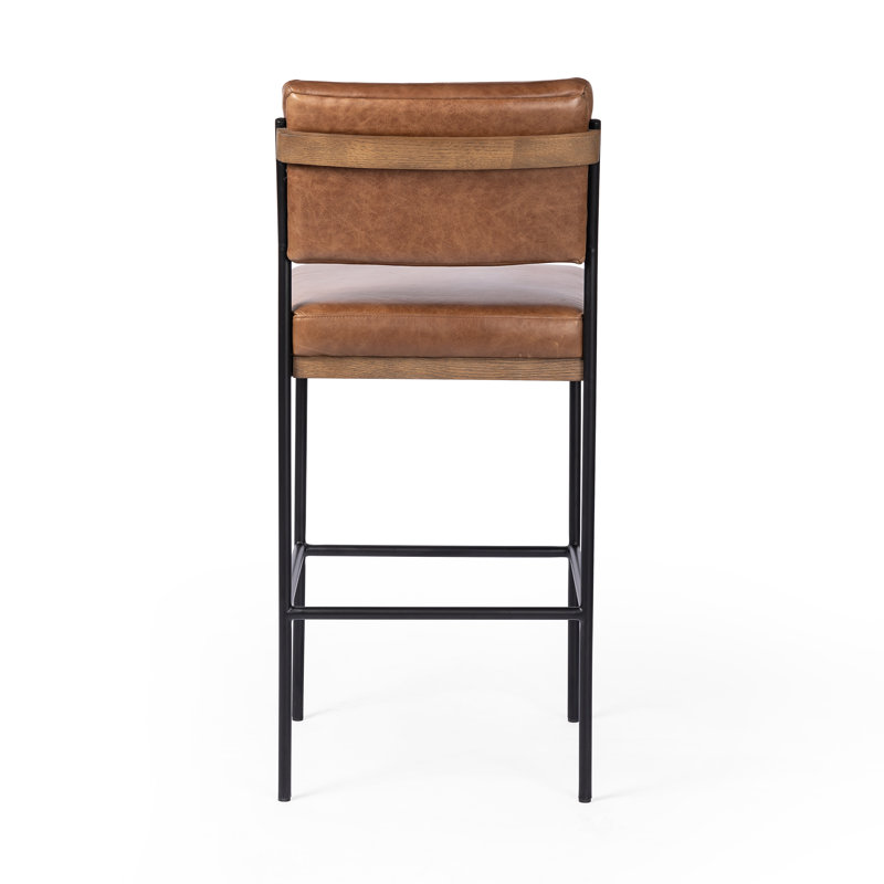 Ashford Stool, Sonoma Chestnut/Genuine Leather, Bar Stool (30.3" Seat Height)