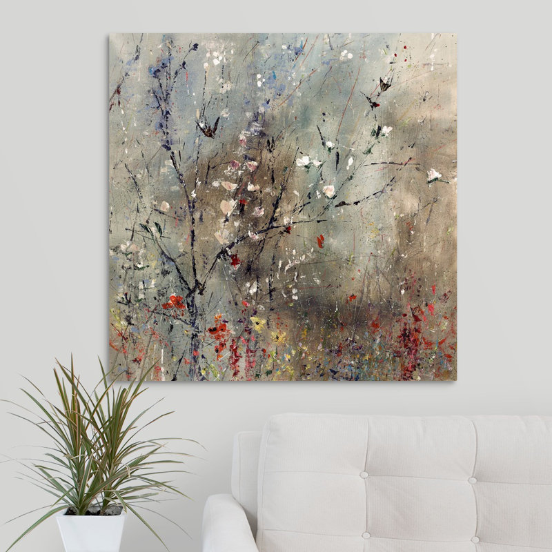 « fraîche spring désert », peinture sur toile, Toile tendue, H 36 po x l 36 po x p 1,25 po