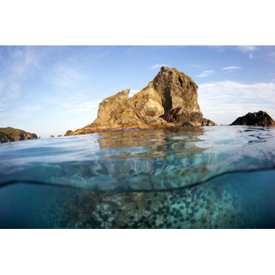 Islet In Sea - Wrapped Canvas Print