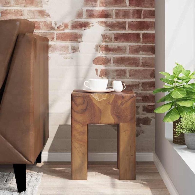 Kamby Solid Wood Accent Stool