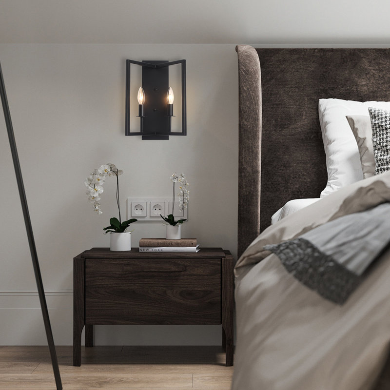Modern 2-Light  Dimmable Wall Sconce