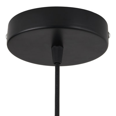 1 - Light Matte Black Bowl Pendant