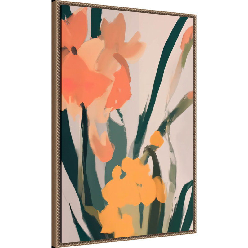 Sancerre " Flower Petals Abstract " by Melloi Art Prints, 33" H x 23" W x 2" D