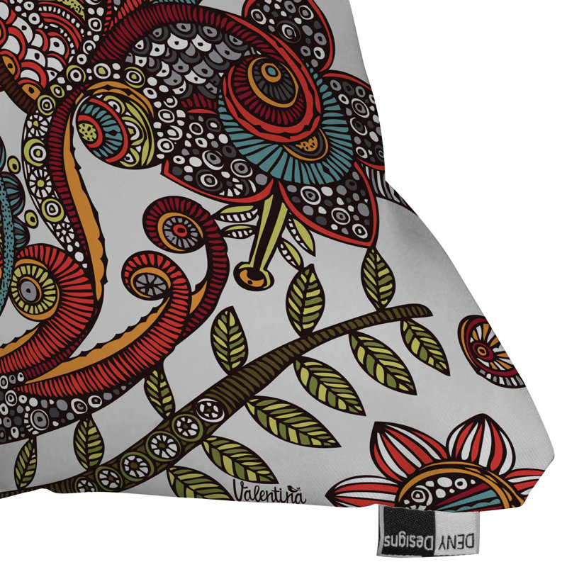 Paradise Bird Throw Pillow, 16" x 16"