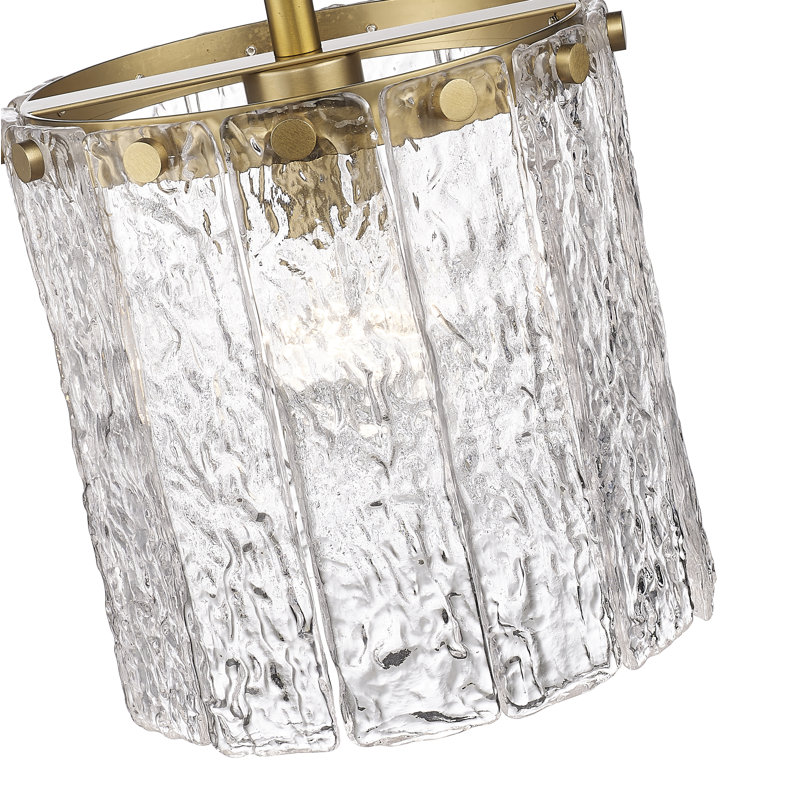Artis 1 - Light Drum Pendant, Modern Gold