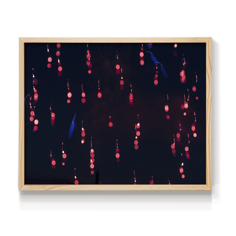 Crimson Constellation - Reproduction encadrée - Restickable, H 8 po x l 10 po, Naturel