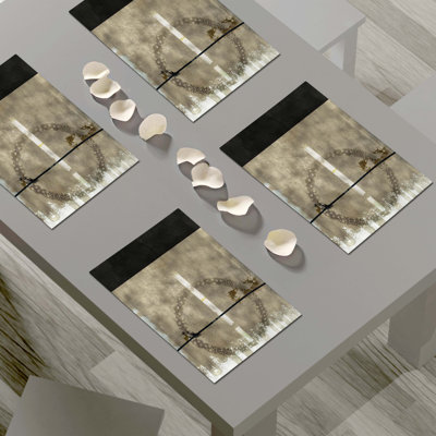 Napperon abstrait en polyester