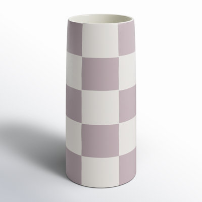 Checkerboard Vase 5"x 12"