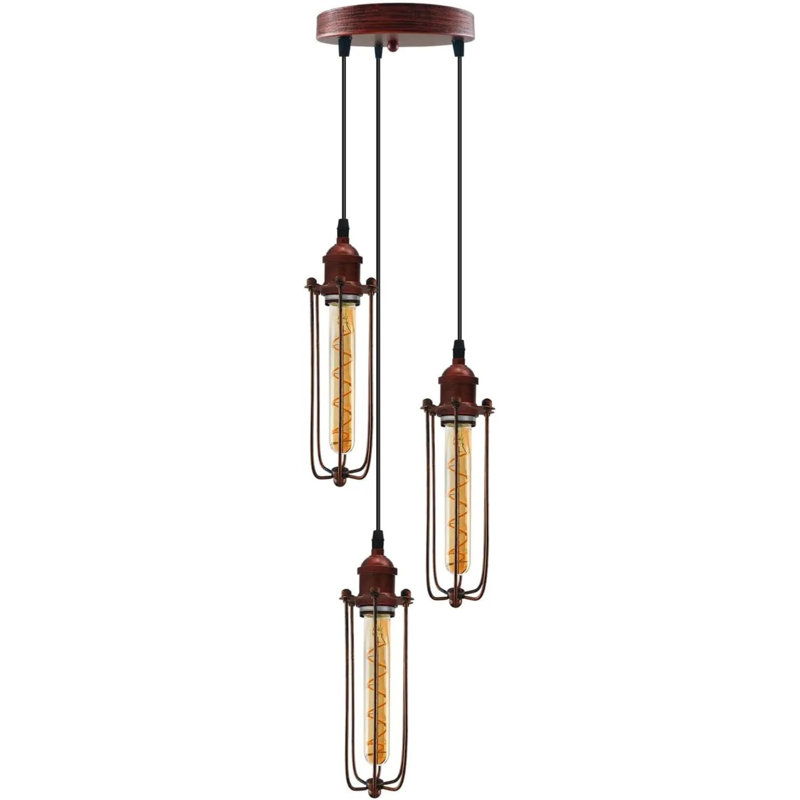 Annaluiza 3 - Light Pendant, Rustic Red