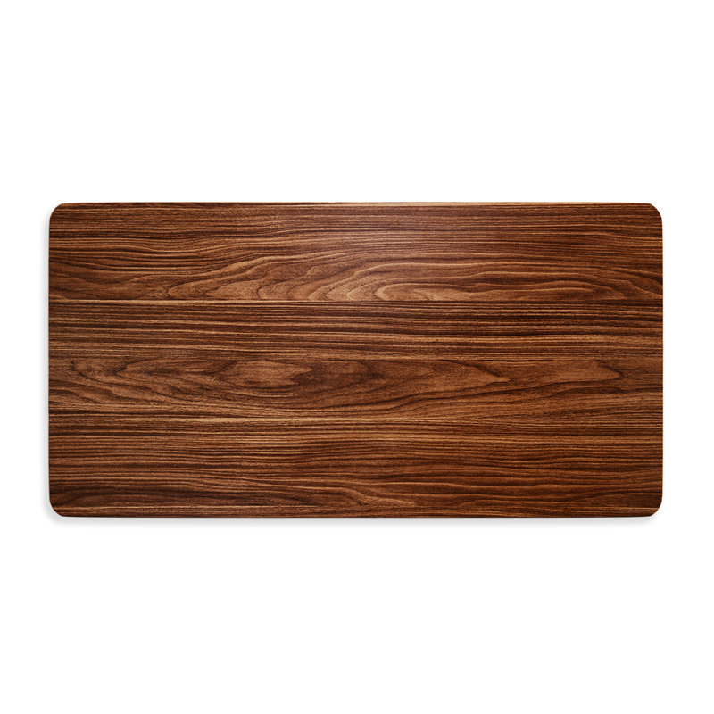Comptoir en bois à panneau de particules pour bureau debout, H 1 po x l 55 po x P 28 po, Noyer