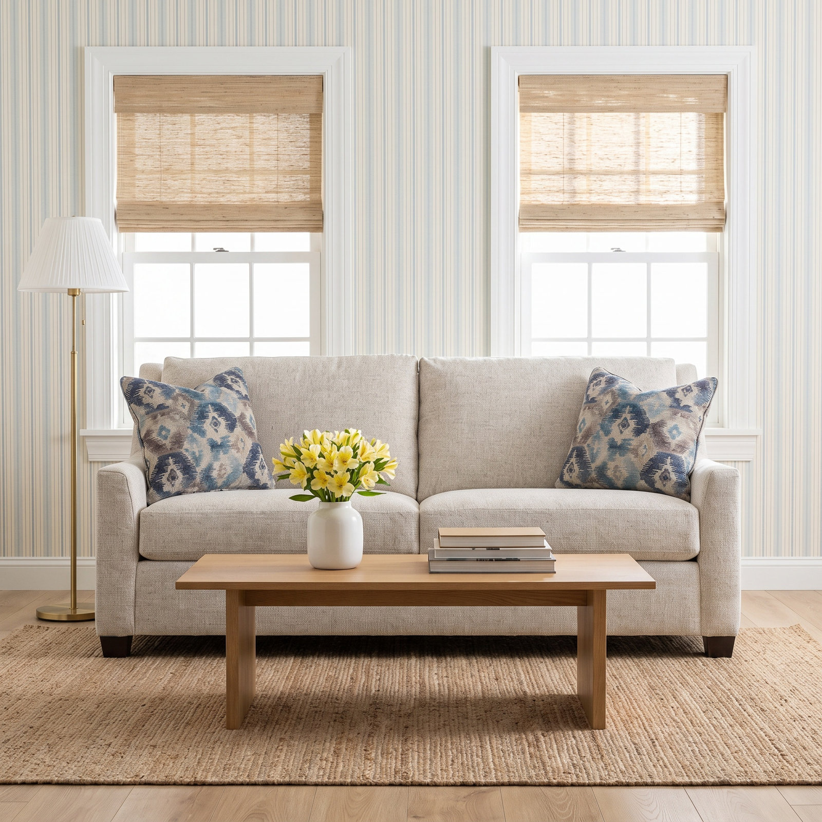 Columbus 82'' Upholstered Sofa, Black, White Performance Fabric; 0851-94