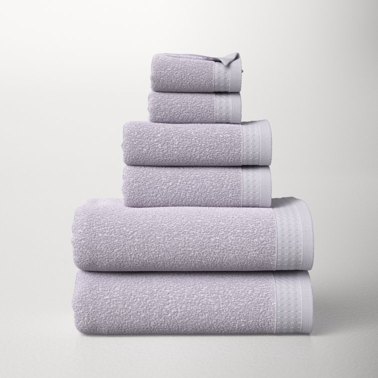 Devon 6 Piece Turkish Cotton Towel Set AllModern Color: Latte