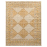 Distressed Homage Hand Knotted Wool Geometric Area Rug