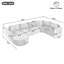Canapé modulaire rembourré en Corille Coriddi-125470039