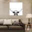Art mural contemporain abstrait Peeking Longhorn BW-129140795-129388802