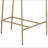 Grey and Gold Low Back Upholstered Stool