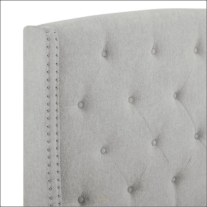 Queen Size Upholstered Panel Bed