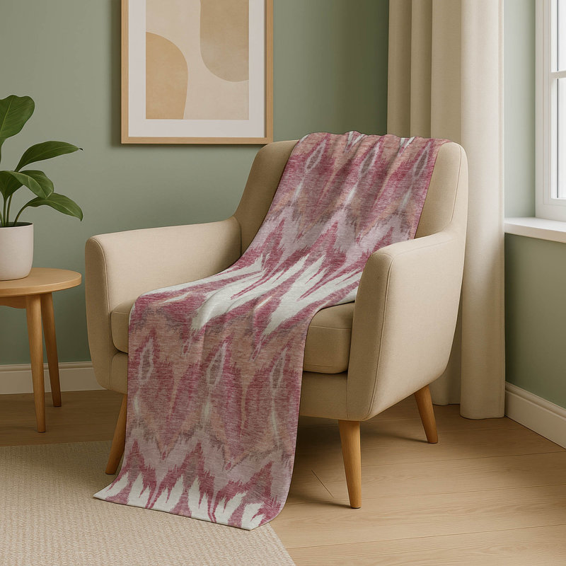 Jeté Addison Sherpa ASB743, Blush Ikat