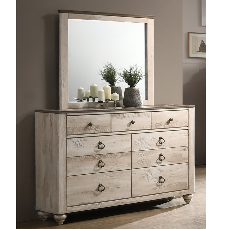 Ensemble de chambre à coucher standard 4 pièces Amareona, Grand