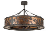 8 - Light Dimmable Drum Chandelier