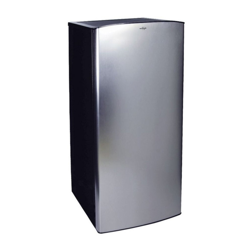 Koolatron Stainless Steel Compact Fridge with Freezer, 6.2 cu ft (176L)