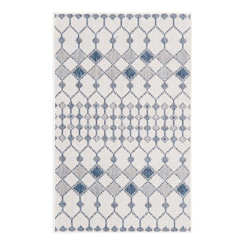 Tapis extérieur ivoire Traliccio, Rectangle 3 pi x 5 pi 3 po