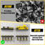 Organisateur mural d'outils avec porte-perceuses, tablette à piles et supports en métal