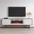 Calab 70.9" Modern TV Stand with Electric Fireplace, Matte Finish, Media Storage-2069557270