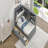 Twin Wood Platform Bed Frame, Storage Headboard, Shelves, 2 Drawers-550000544