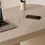 Bureau moderne et simple de style crème français avec une armoire-1216743305