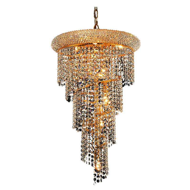 Sterns 8 - Light Dimmable Empire Chandelier, Gold