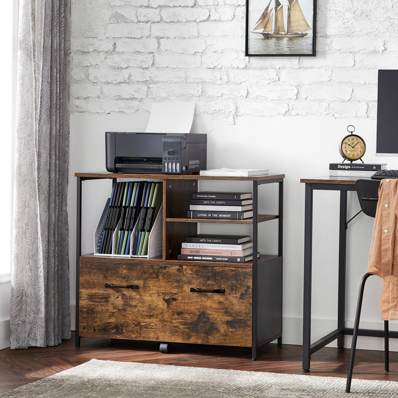 Trasdamad 82cm Wide 1 -Drawer Mobile File Cabinet