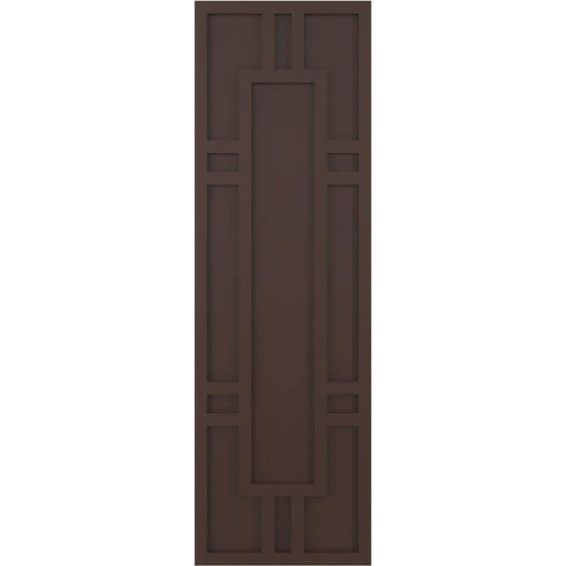 Volets en PVC True Fit Hastings, 15", 53", Brun raisin
