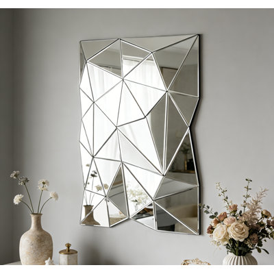   Wall Decor Mirror Glass Rectangle Accent Wall Mirror 