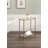 Prisha Rectangle Glass Narrow Side Table