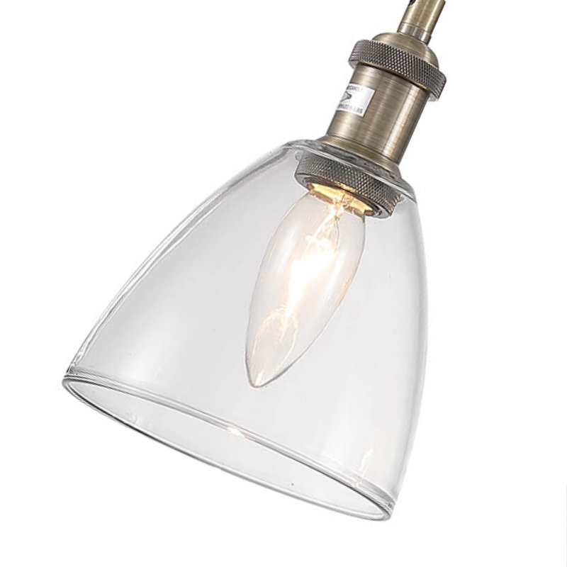 3 - Light Antique Brass Kitchen Island Pendant