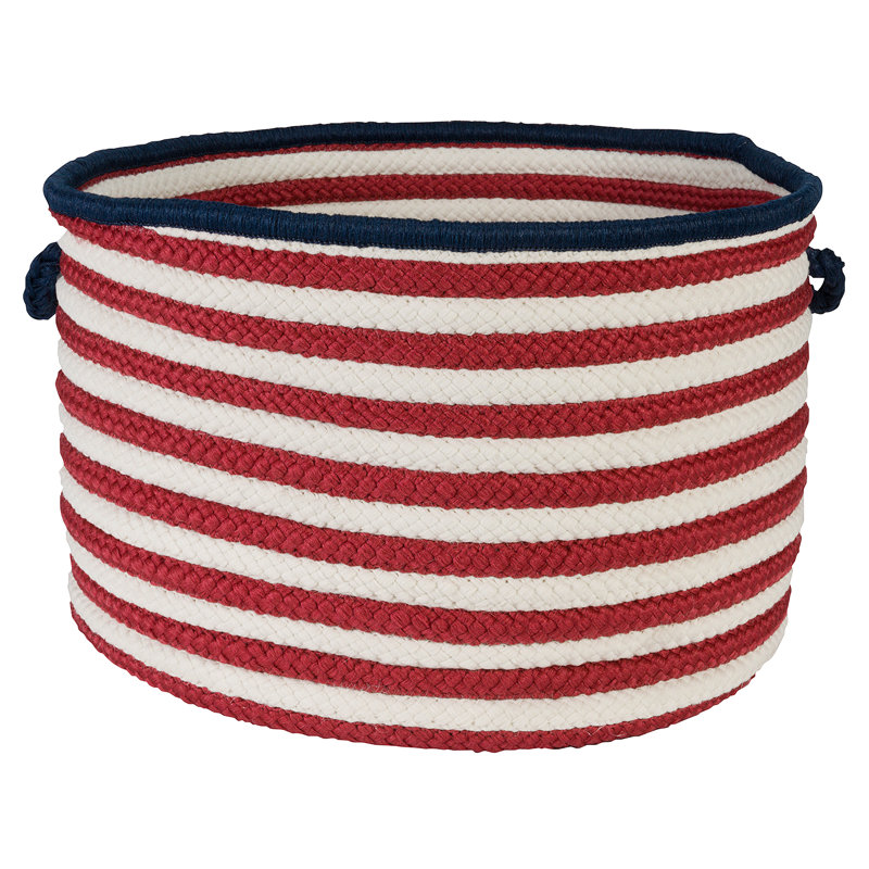 Panier en tissu Patriot, H 12 po x l 18 po x P 18 po
