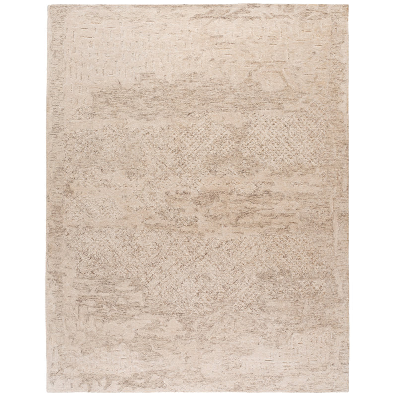 Malinka 101 Hand Tufted Wool; Cotton Abstract Rug, Rectangle 8' x 10'