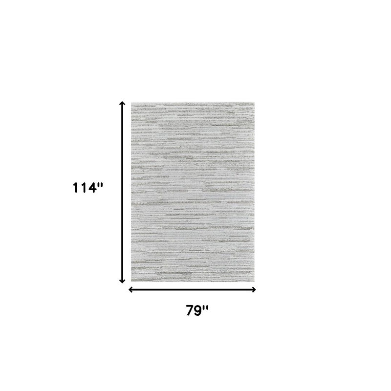 Tapis abstrait gris 7 pi x 10 pi