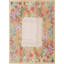 Hand-Knotted High-Quality Peach and Green Area Rug