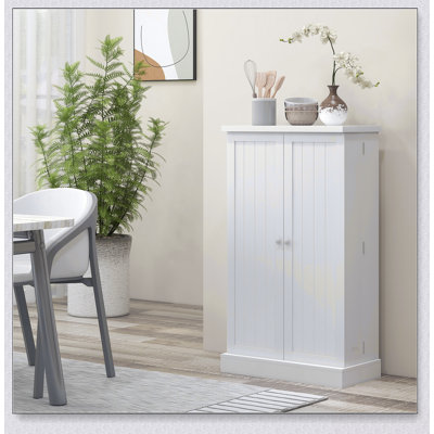 41 Inch Freestanding Kitchen Pantry Cabinet With 12 Door Shelves, Double Doors, And 5-Tier Adjustable Shelving For Efficient Storage by Ebern Designs