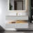 Lumino 48'' Modern Wall Mounted Single Bathroom Vanity with Engineered Stone Top and Light-1779919237