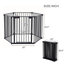 Barrière de sécurité réglable 150 po 6 panneaux de jeu en métal-116377695