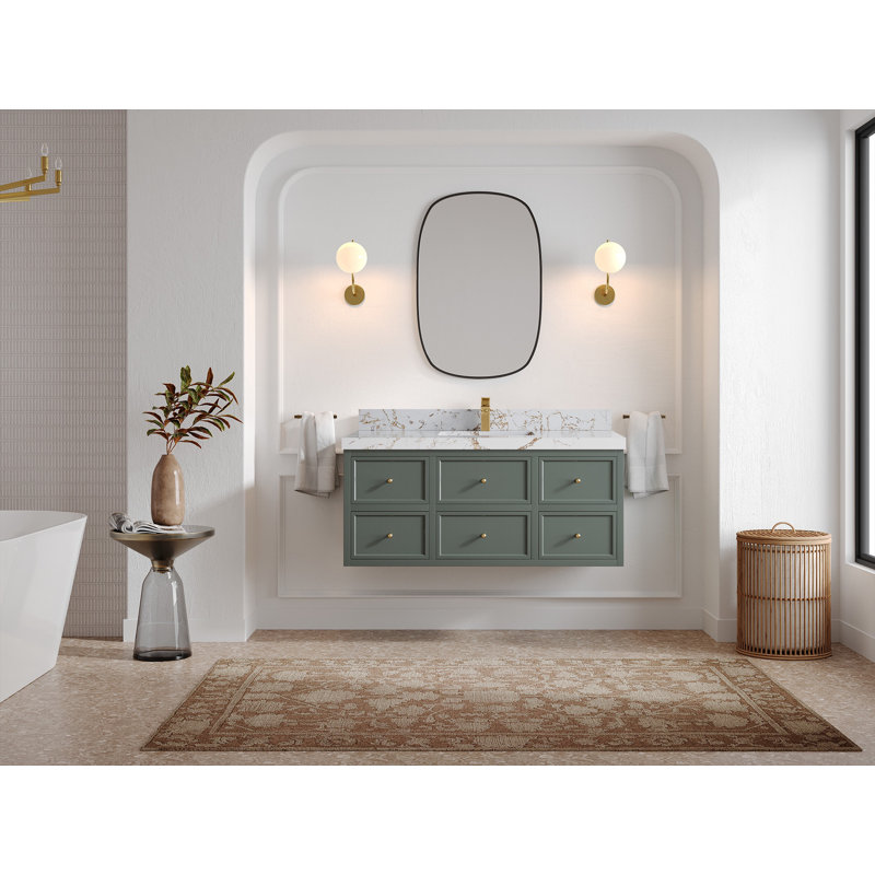 Ensemble de meuble-lavabo simple 48 po Roswell, Doré Viola