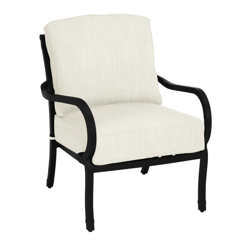 Somerset Patio Chair with Cushions, Arbor Chambray, Welt
