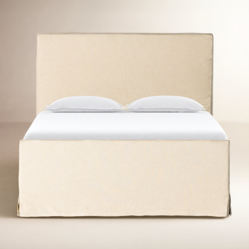 Daphne Upholstered Bed, Queen, Brussels Pine